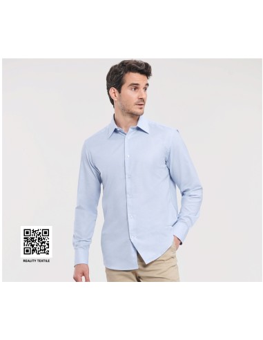 R-R-922M-0-Mens L/S Easy Care Tailored Oxford Shirt
